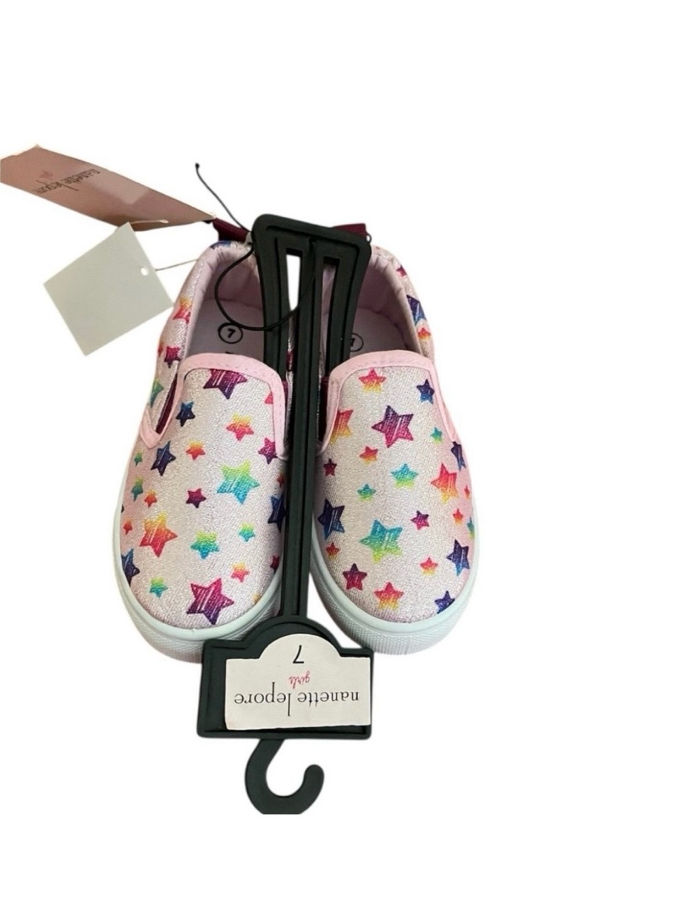 Nanette Lepore Sparkle Star Slip-On Fashion Sneakers
